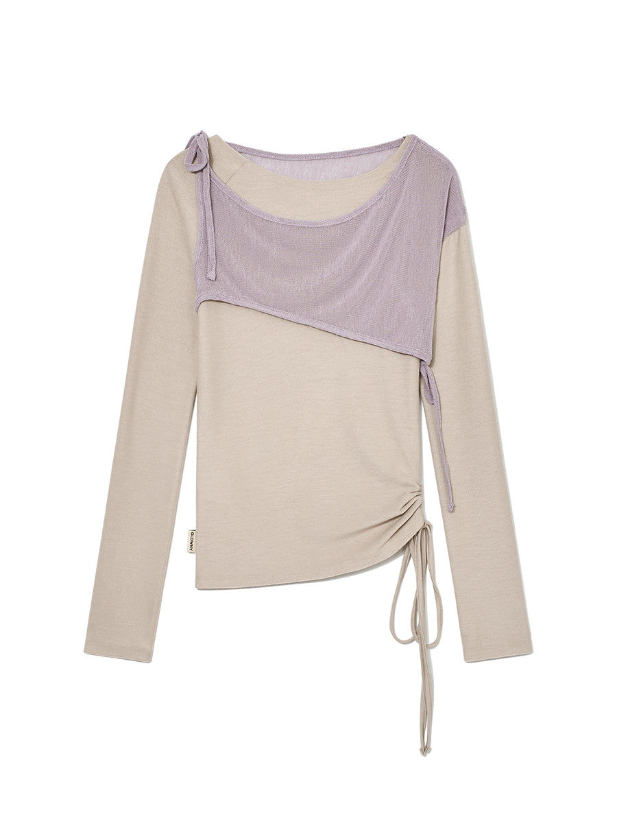 GLOWNY/グロウニー JOSHUA PANELED LONG SLEEVE カットソー