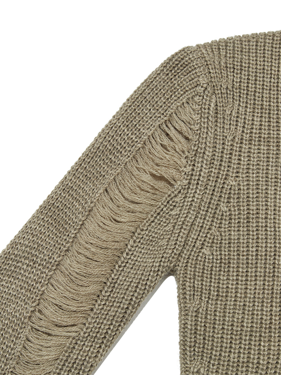 GLOWNY/グロウニー SAHARA DAMAGED WOOL KNIT TOP SET ニット