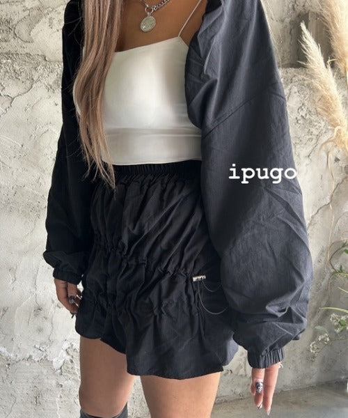 シャカシャカボレロスカートセットアップ