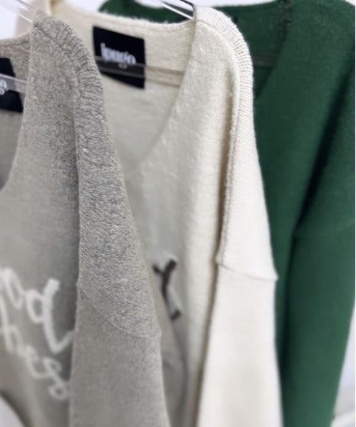 ipugo/イプゴ もちもちVネックニットトップス