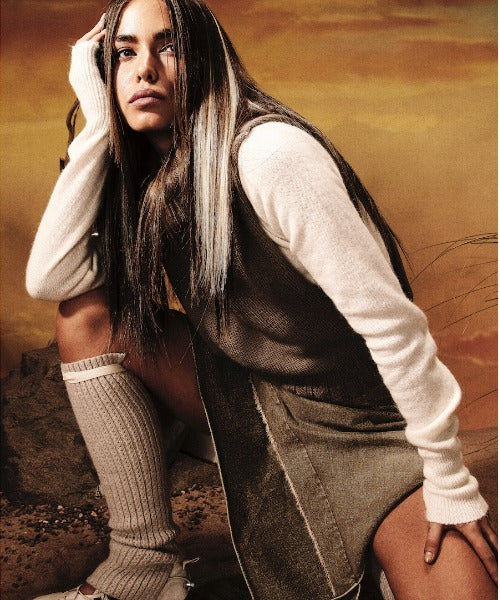 GLOWNY/グロウニー JONES BALACLAVA KNIT VEST ニットベスト