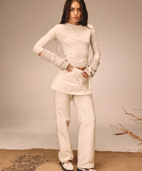 GLOWNY/グロウニー JOSHUA PANELED LONG SLEEVE カットソー