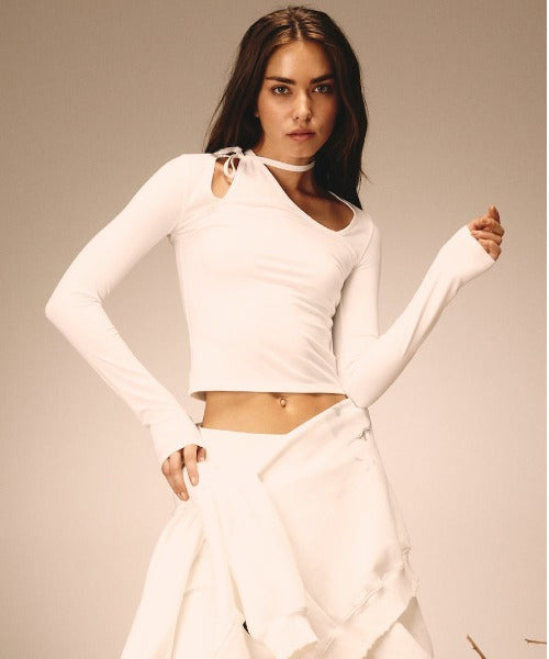 GLOWNY/グロウニー MIA SQUARE NECK LONG SLEEVE カットソー