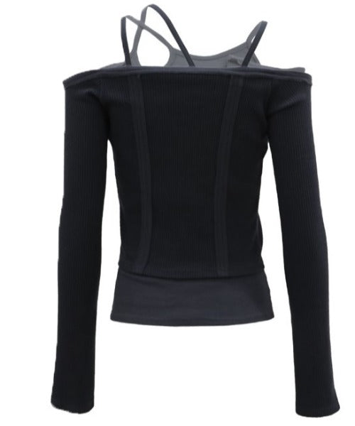 NACHE/ナチェ 2-PIECE BUSTIER CARDIGAN 2ピースカーディガン オフショル