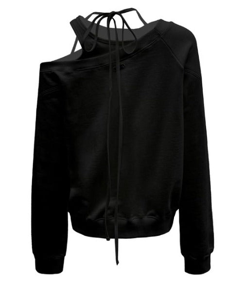 SLIT LAYERED SWEAT SHIRT