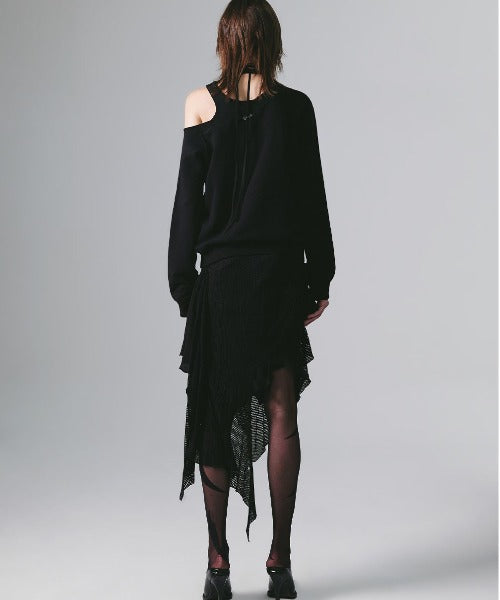 SLIT LAYERED SWEAT SHIRT