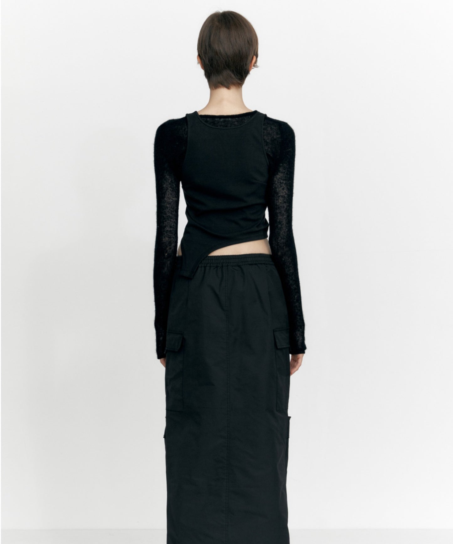 STUDIOTABLE/スタジオテーブル CURVED SLEEVELESS タンクトップ