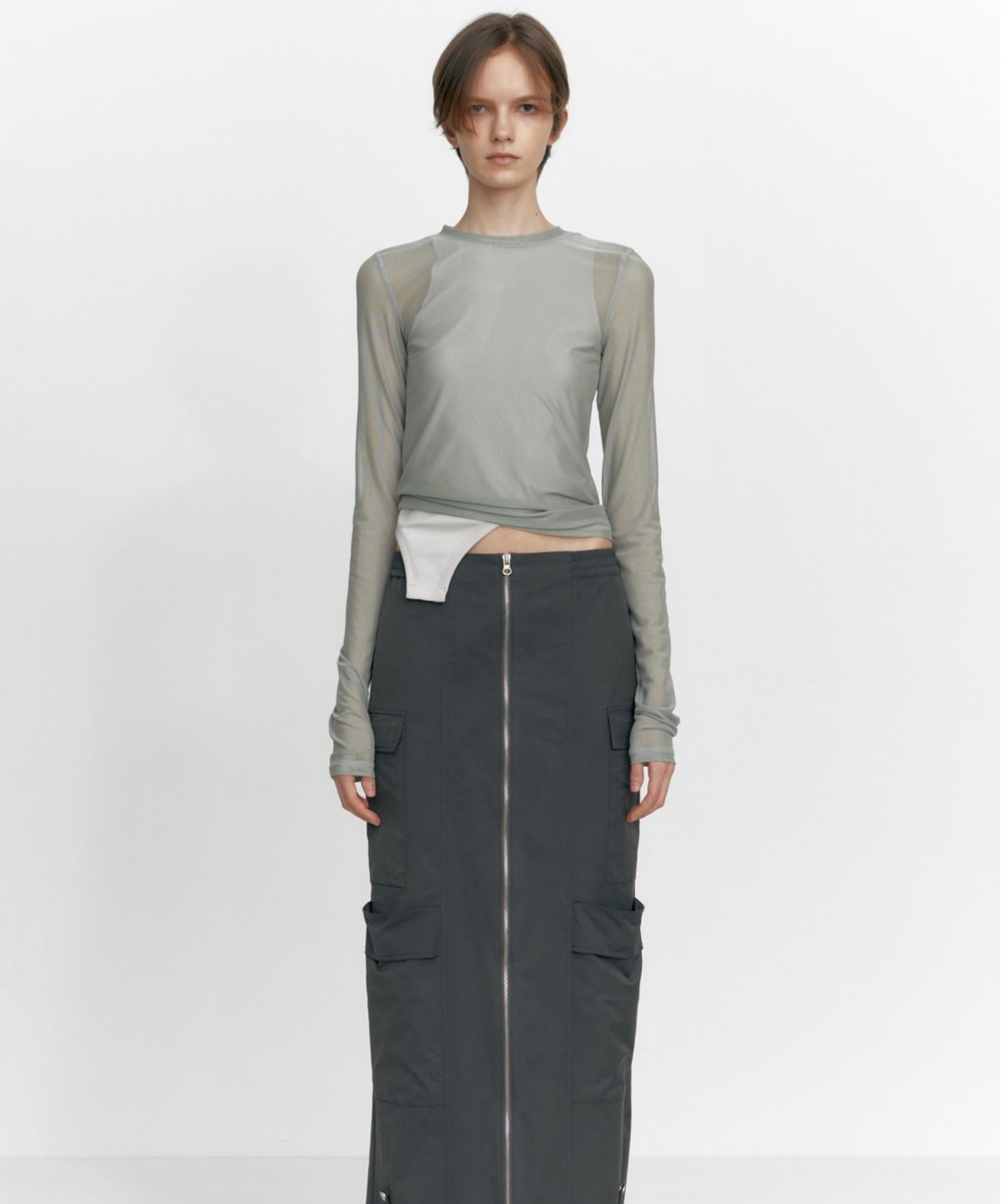 STUDIOTABLE/スタジオテーブル CURVED SLEEVELESS タンクトップ