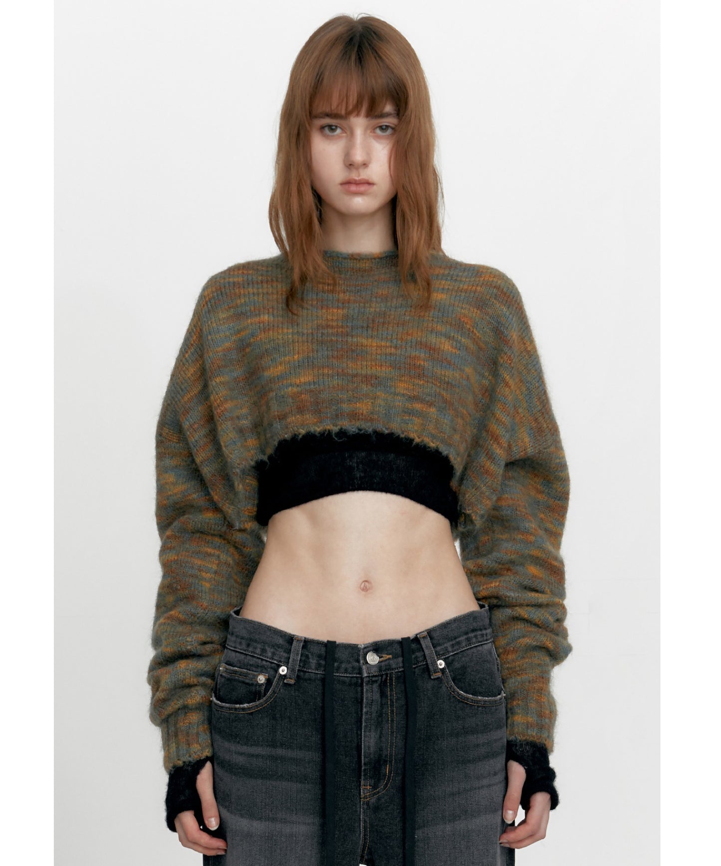STUDIOTABLE/スタジオテーブル BOLERO CROPPED KNIT 2way ニット ボレロ ショート丈 セーター