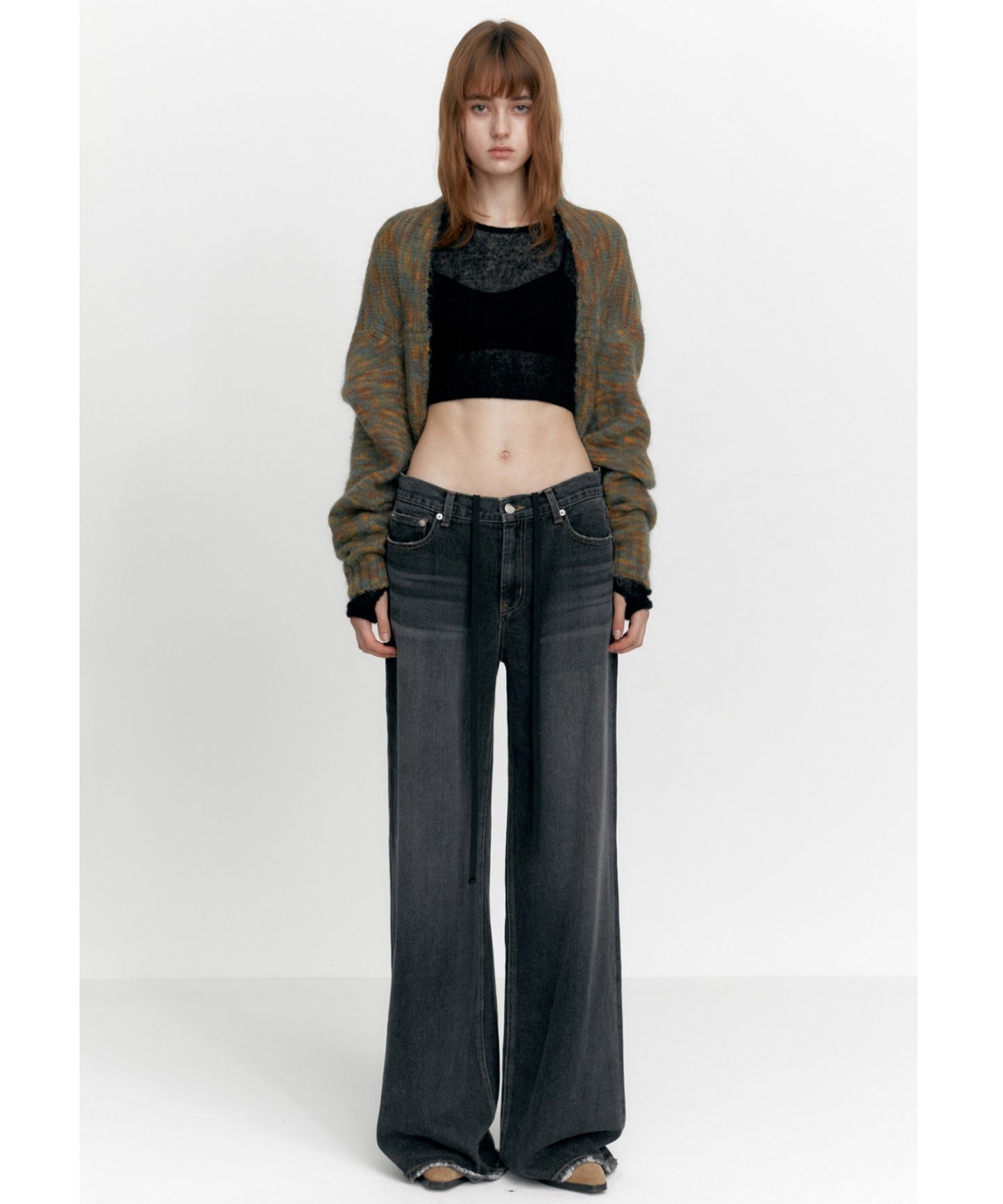 STUDIOTABLE/スタジオテーブル BOLERO CROPPED KNIT 2way ニット ボレロ ショート丈 セーター