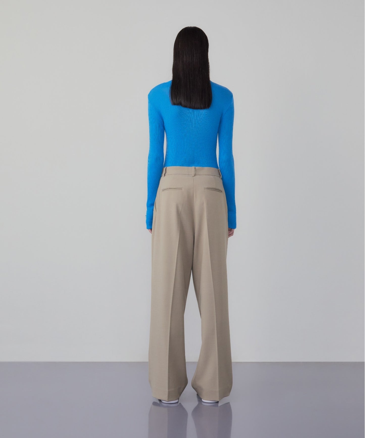 Roll-neck cashmere-blend sweater