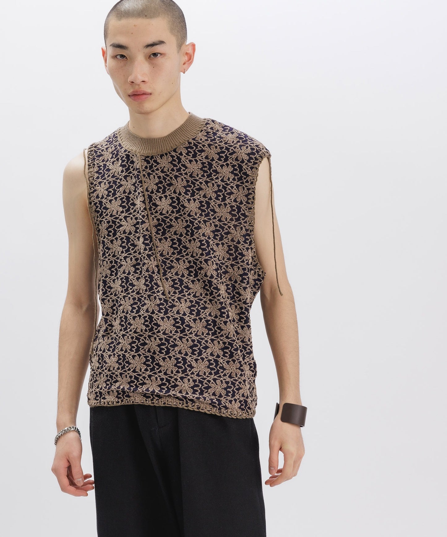 Andersson Bell/アンダーソンベル FLOWER ASH VEST ベスト