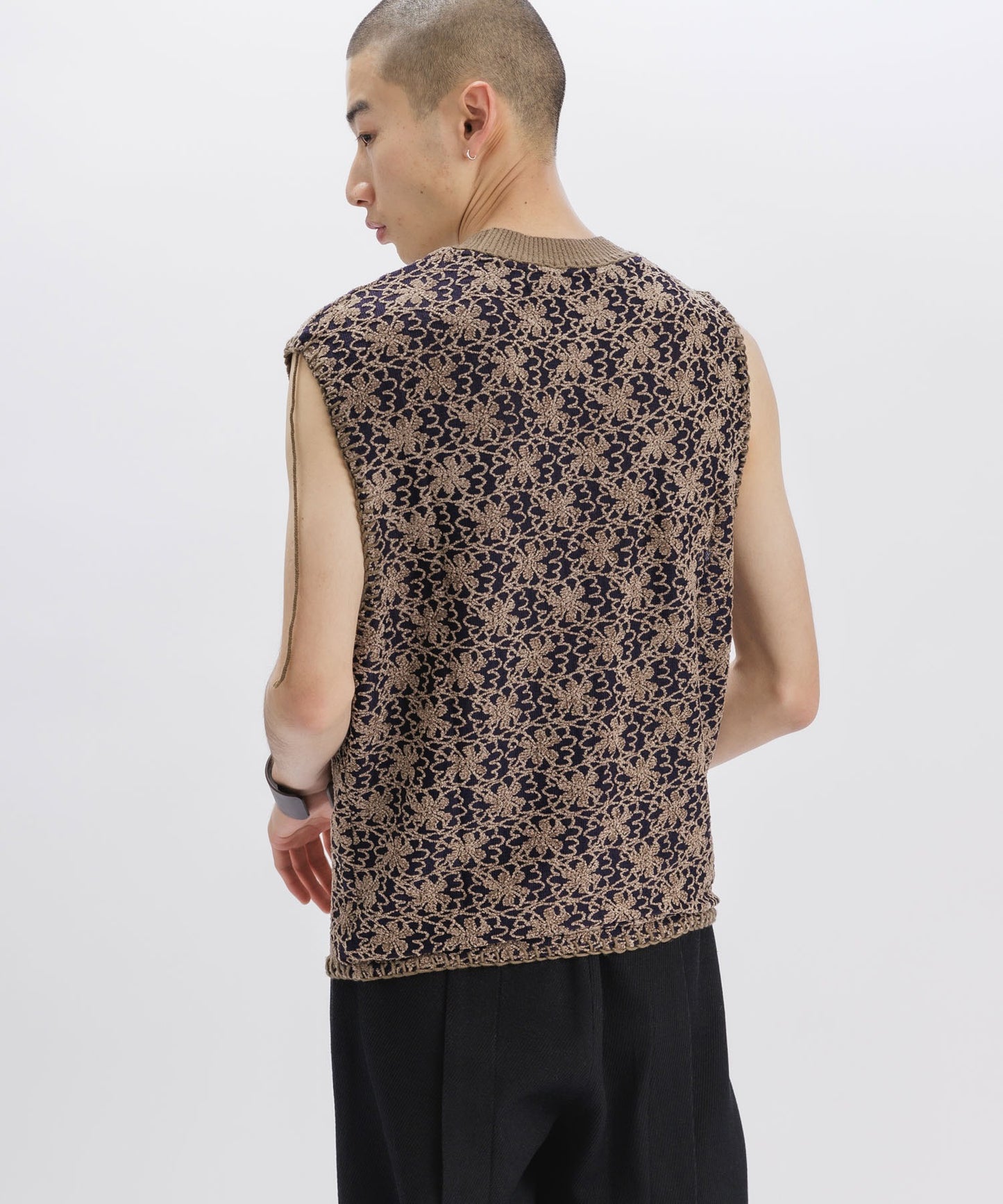 Andersson Bell/アンダーソンベル FLOWER ASH VEST ベスト