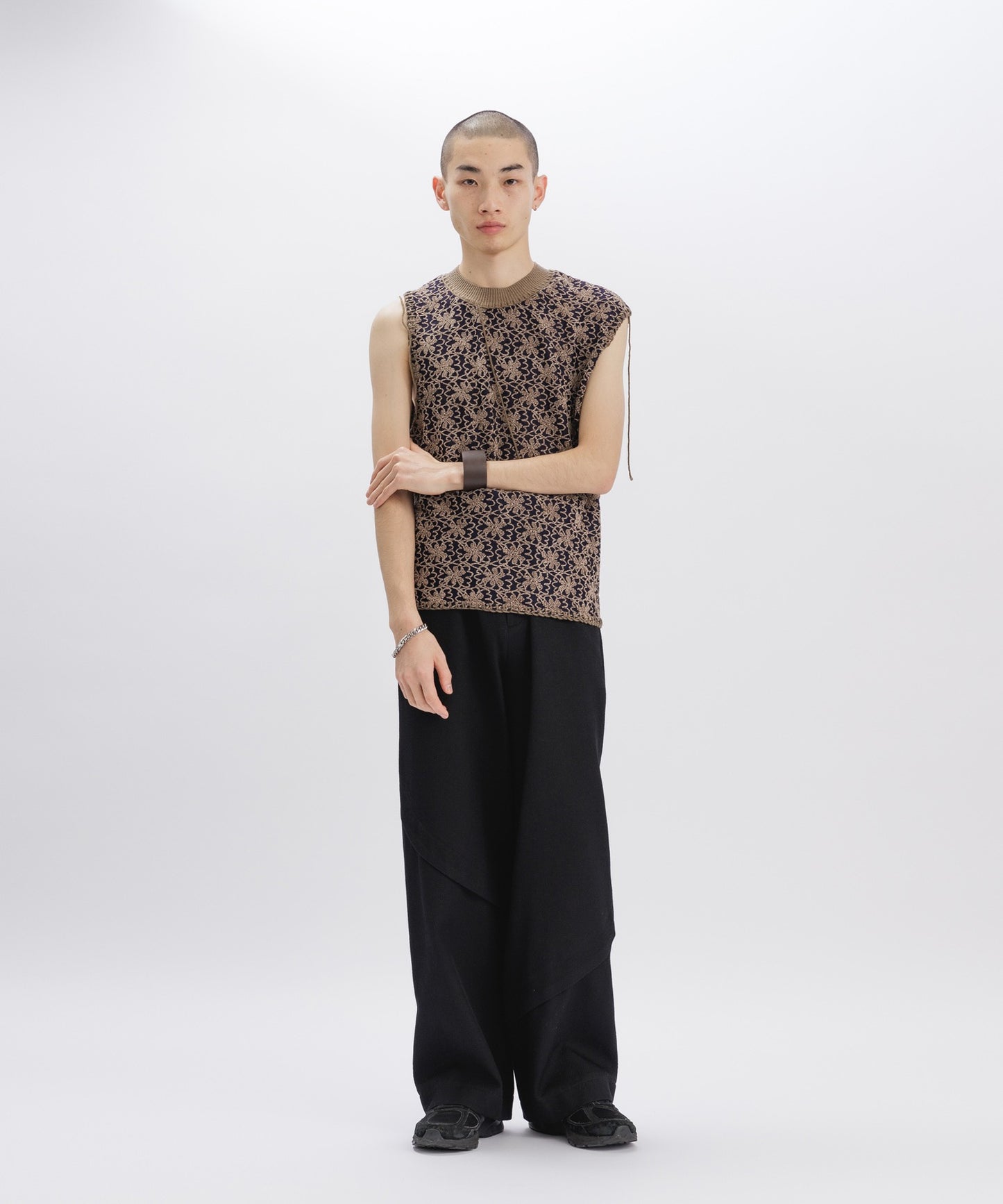 Andersson Bell/アンダーソンベル FLOWER ASH VEST ベスト