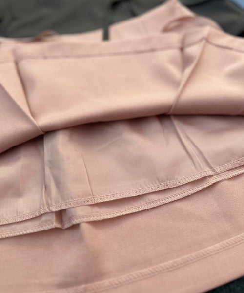 ipugo/イプゴ リボンスリットミニ丈スカート