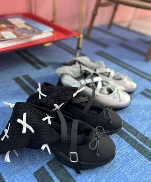 ipugo/イプゴ リボン付きハイソックス