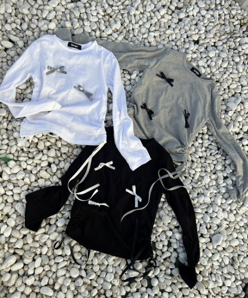 ipugo/イプゴ シャーリングリボン トップス