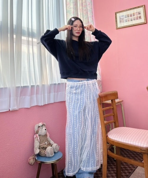 レイヤードレース ラップスカート