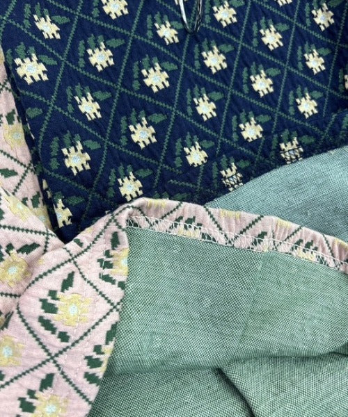 ipugo/イプゴ レトロ柄 ミニ丈ワンピース