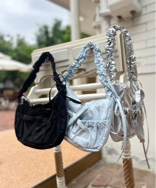 ipugo/イプゴ シャーリング リボン バッグ