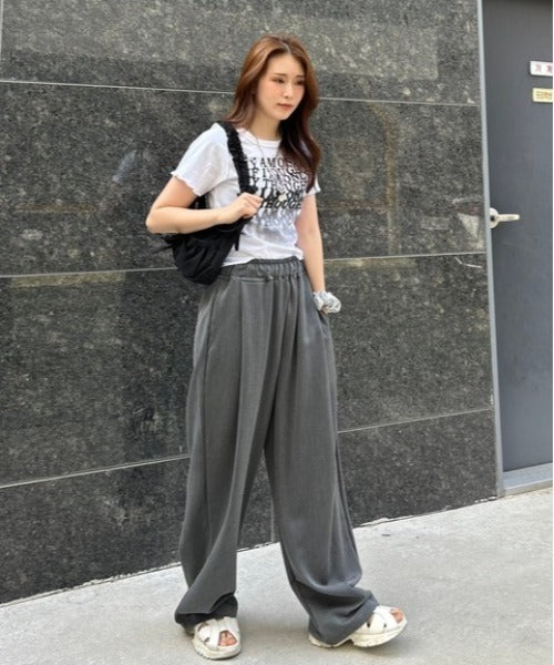 クロップド ロゴTシャツ