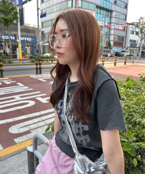 クロップド ロゴTシャツ