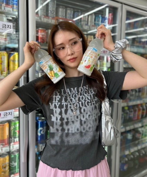 クロップド ロゴTシャツ