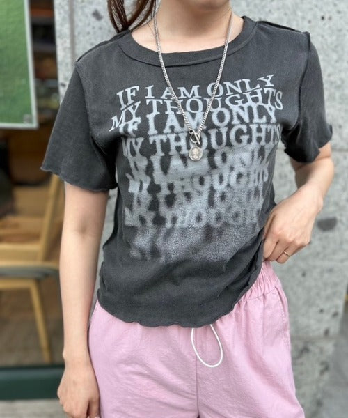 クロップド ロゴTシャツ