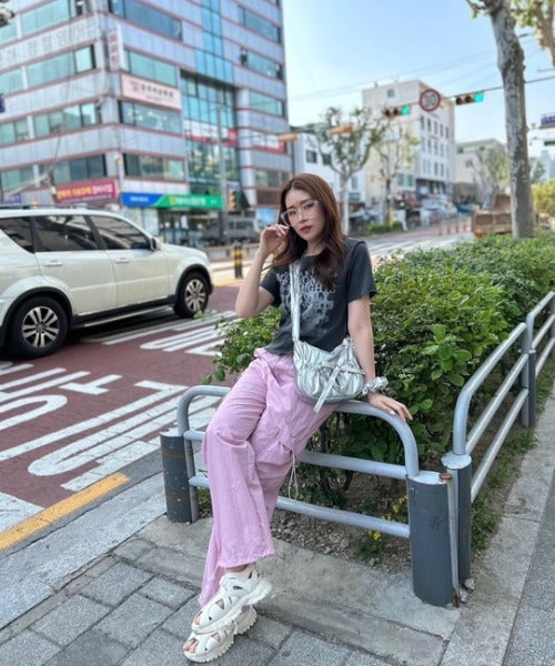 ipugo/イプゴ クロップド ロゴTシャツ