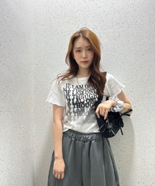 クロップド ロゴTシャツ