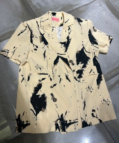 ipugo/イプゴ ペイント柄オーバーサイズサマージャケット