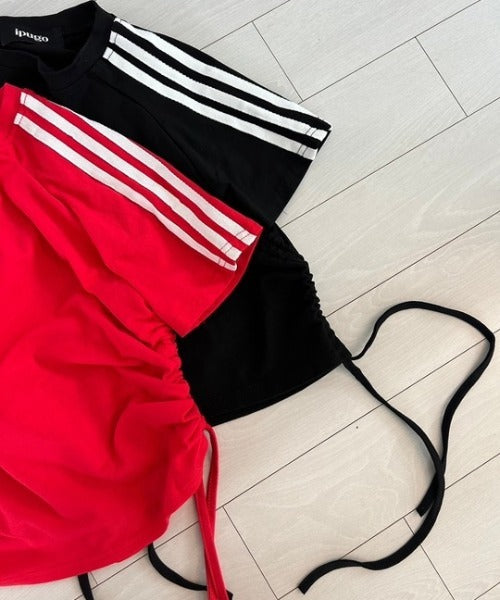 ipugo/イプゴ サイドライントラックTシャツ