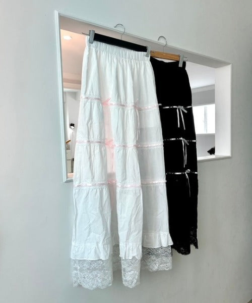 ipugo/イプゴ レースリボンスカート