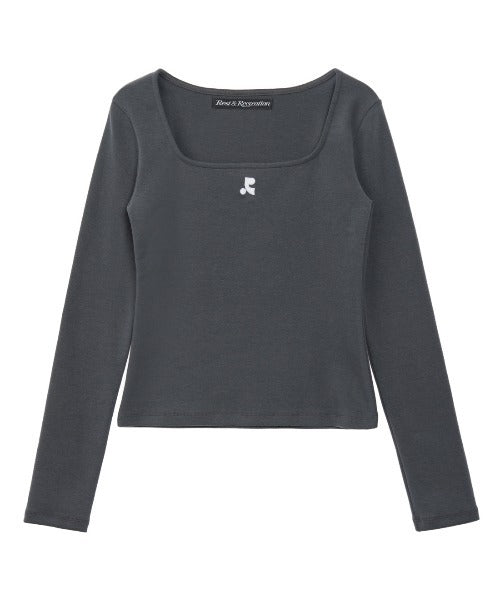 SQUARE NECK LONG SLEEVE