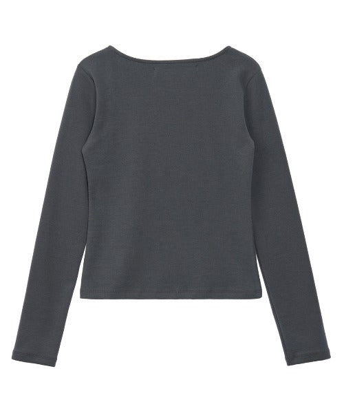 SQUARE NECK LONG SLEEVE