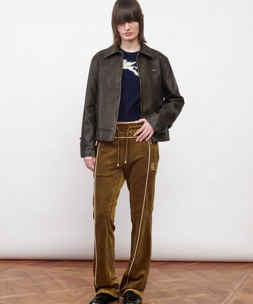 Kijun/キジュン Velour Track Pants トラックパンツ