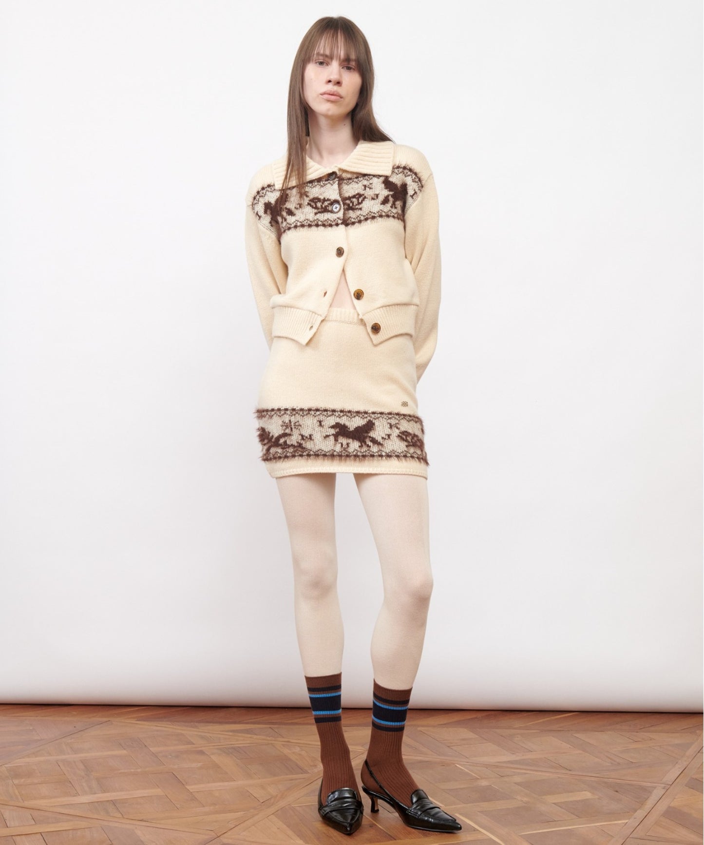 Kijun/キジュン Nordic Knit Cardigan カーディガン