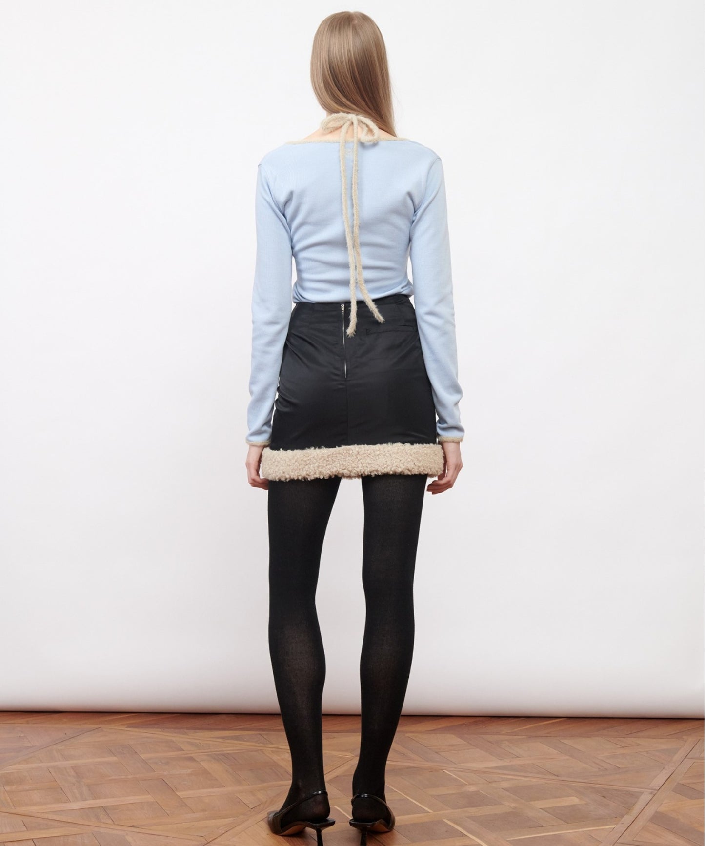W-Neck Jersey Top