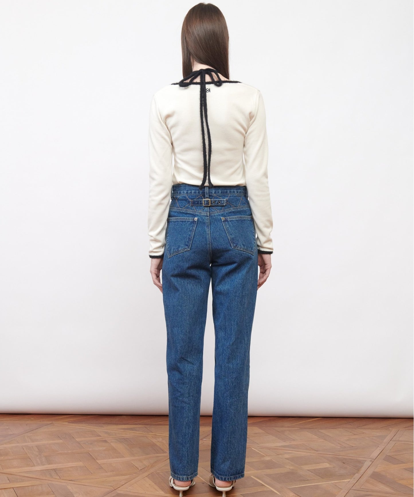 W-Neck Jersey Top