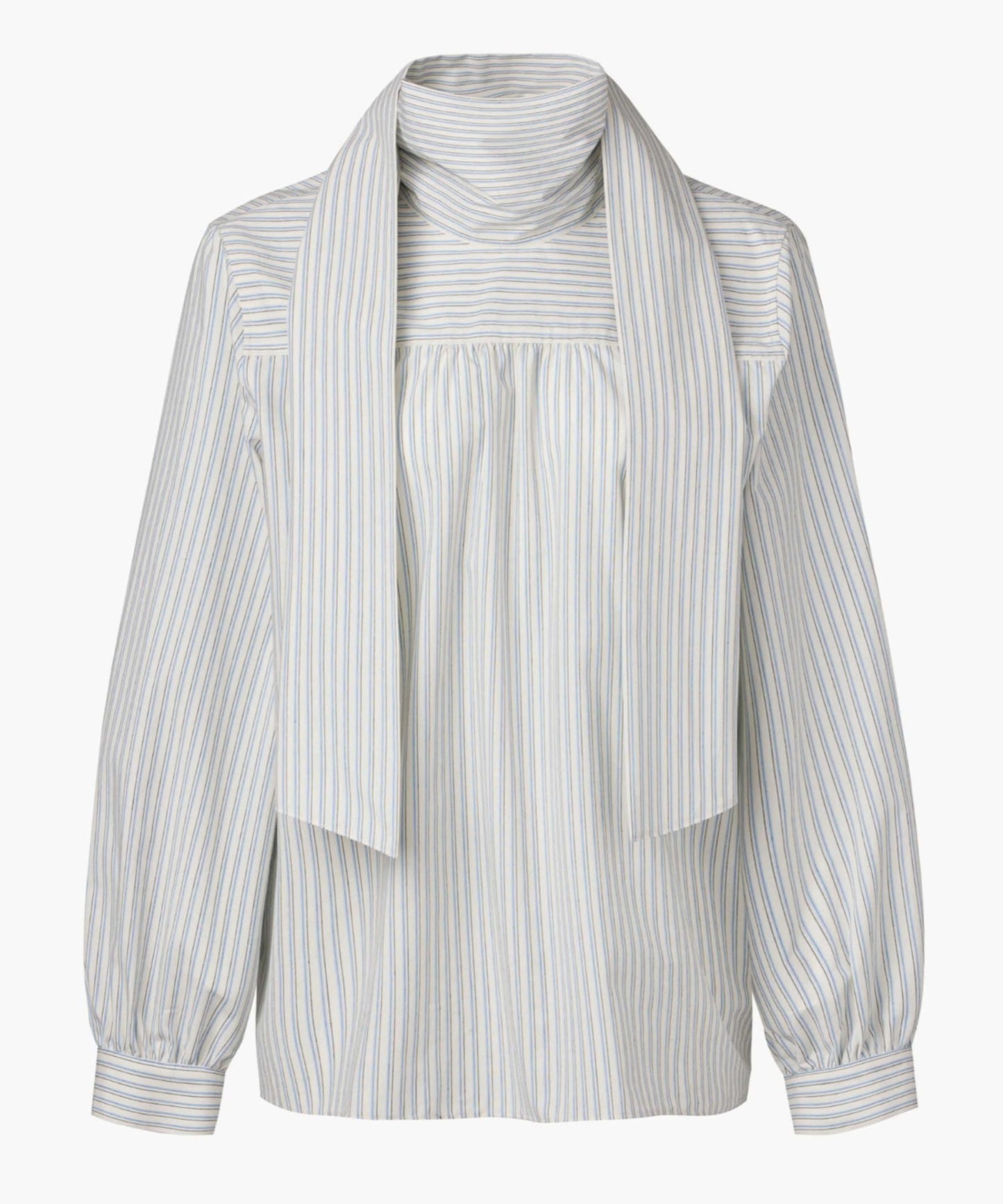 Back Tie Ballon Sleeves Blouse