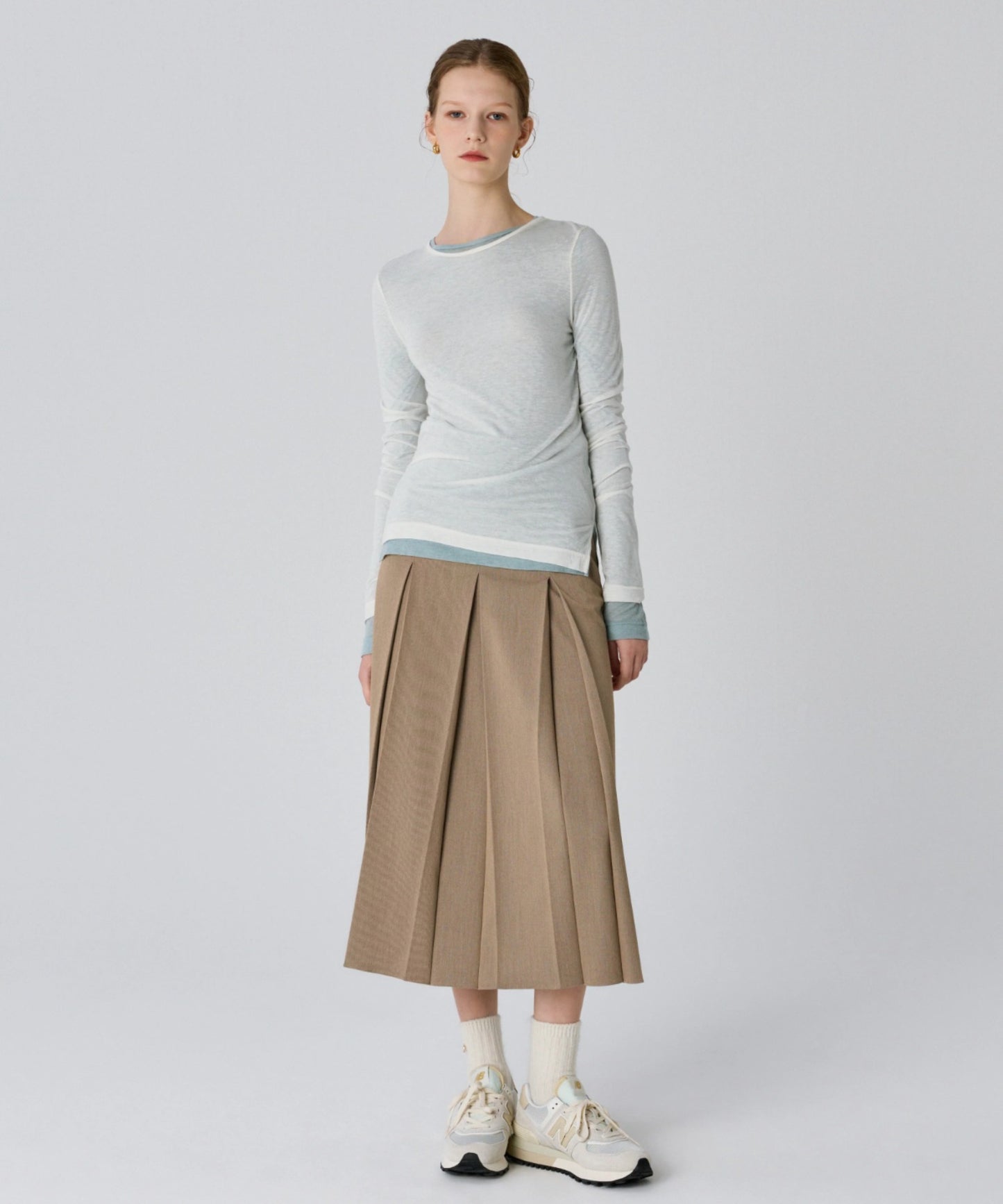 KUME/クメ Basic Tencel Layering T-shirt ロングスリーブ Tシャツ