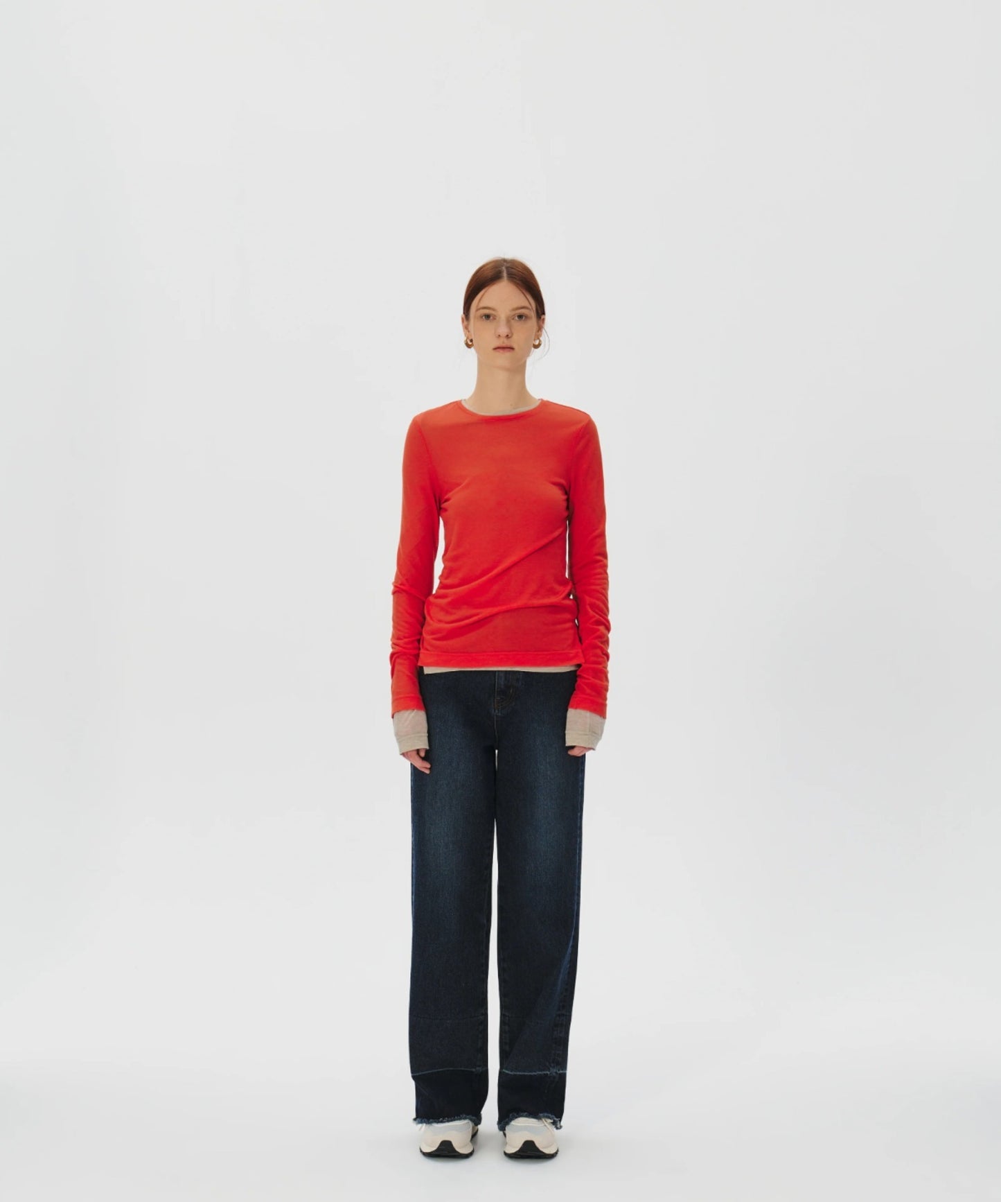 KUME/クメ Basic Tencel Layering T-shirt ロングスリーブ Tシャツ