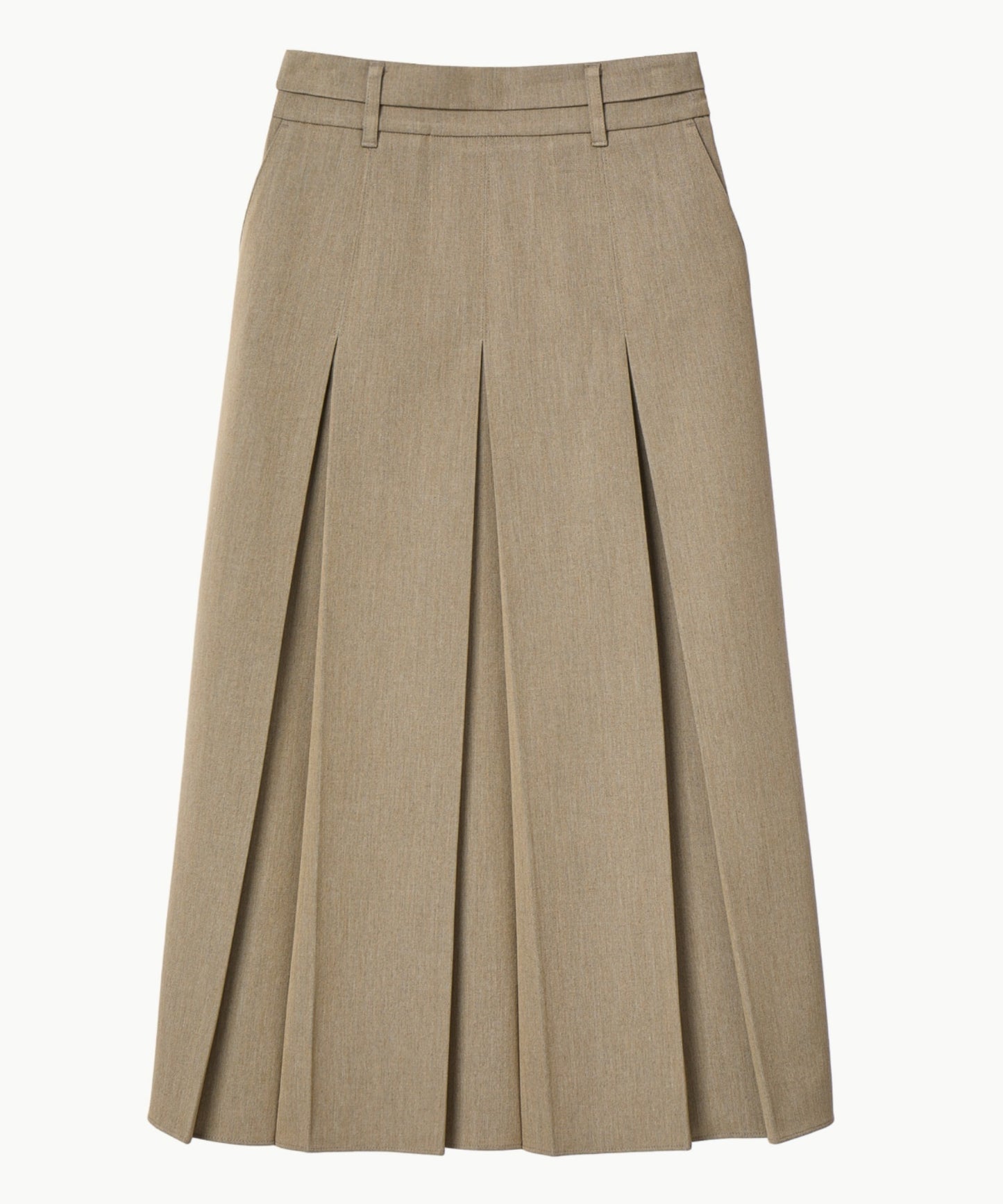 KUME/クメ Wrinkle-free Waist Pleated Long Skirt ロングスカート