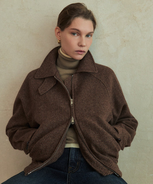 KUME/クメ Wool Bomber Jacket ボンバージャケット