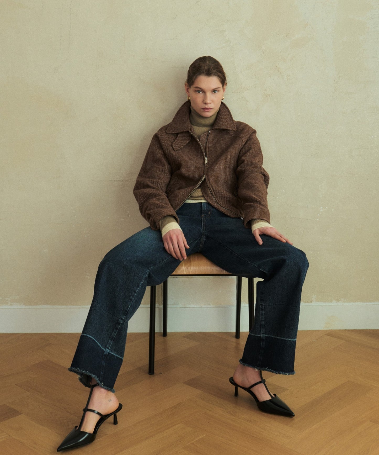 KUME/クメ Wool Bomber Jacket ボンバージャケット