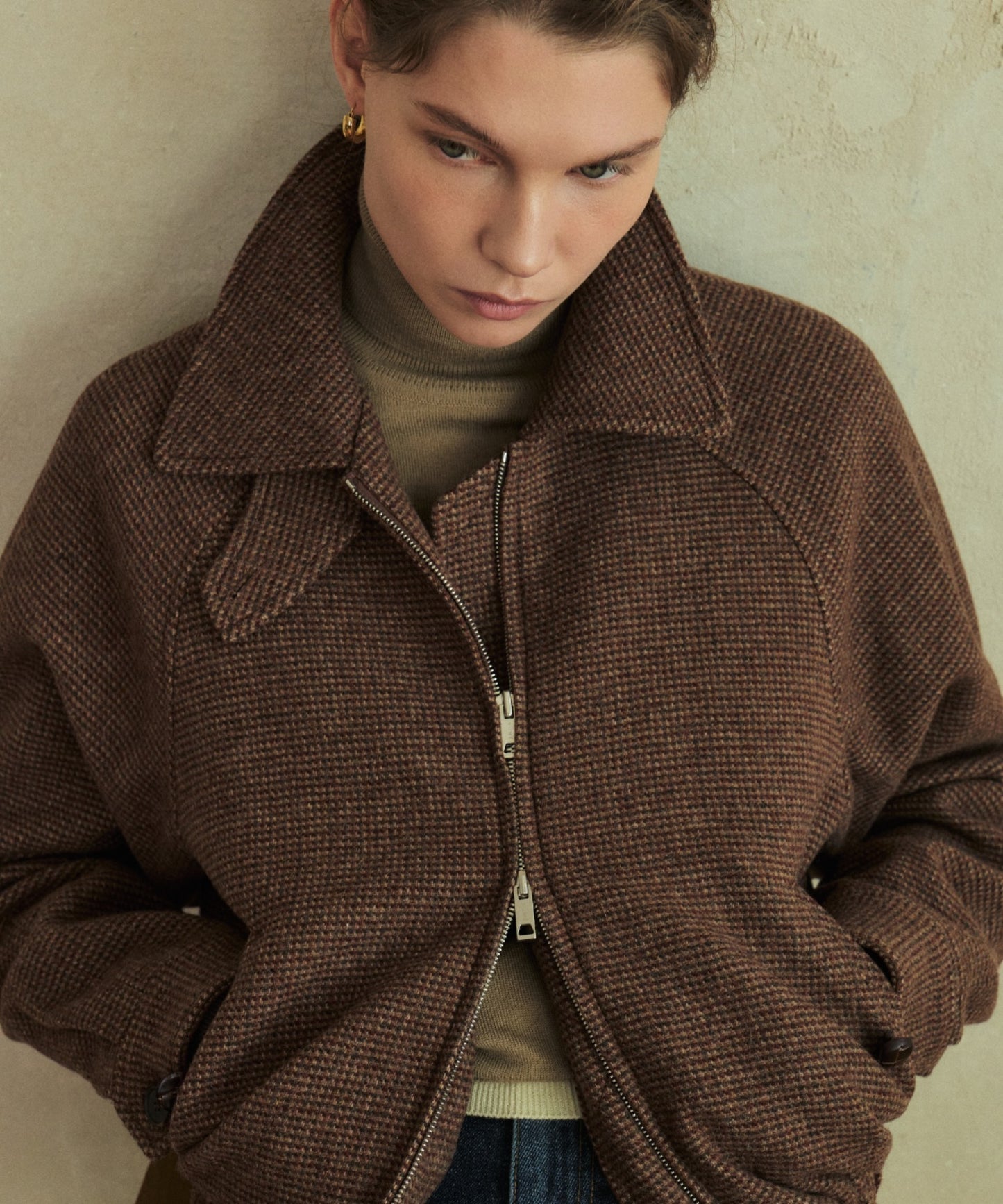 KUME/クメ Wool Bomber Jacket ボンバージャケット