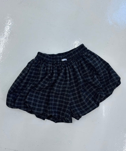 チェック柄 バルーンショートパンツ