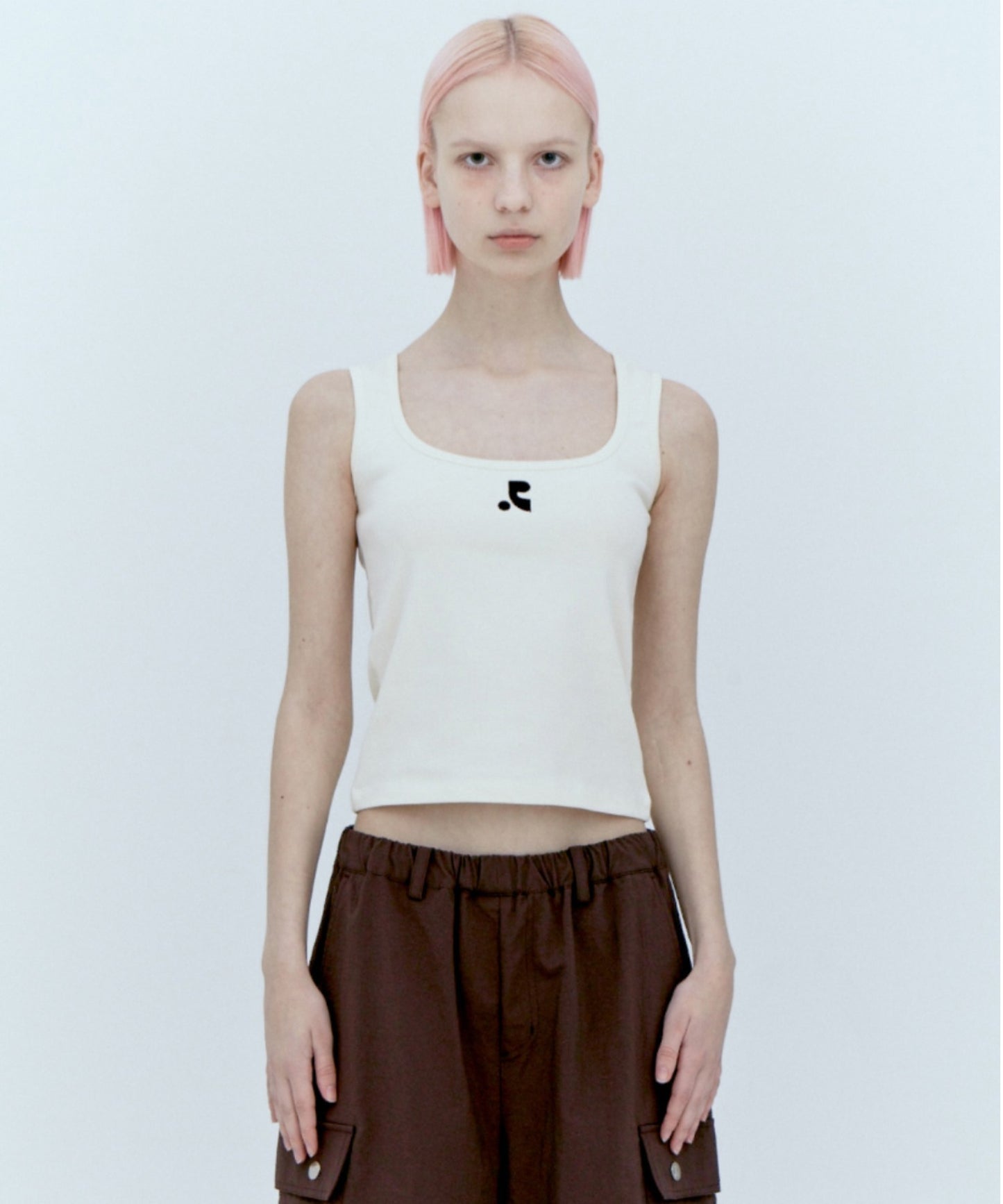 Rest&Recreation/レストアンドレクリエーション WIDE U-NECK TANK TOP Uネックタンクトップ
