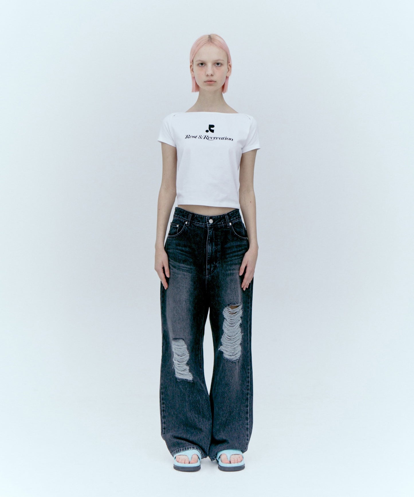 LOGO LIP NECK T-SHIRT
