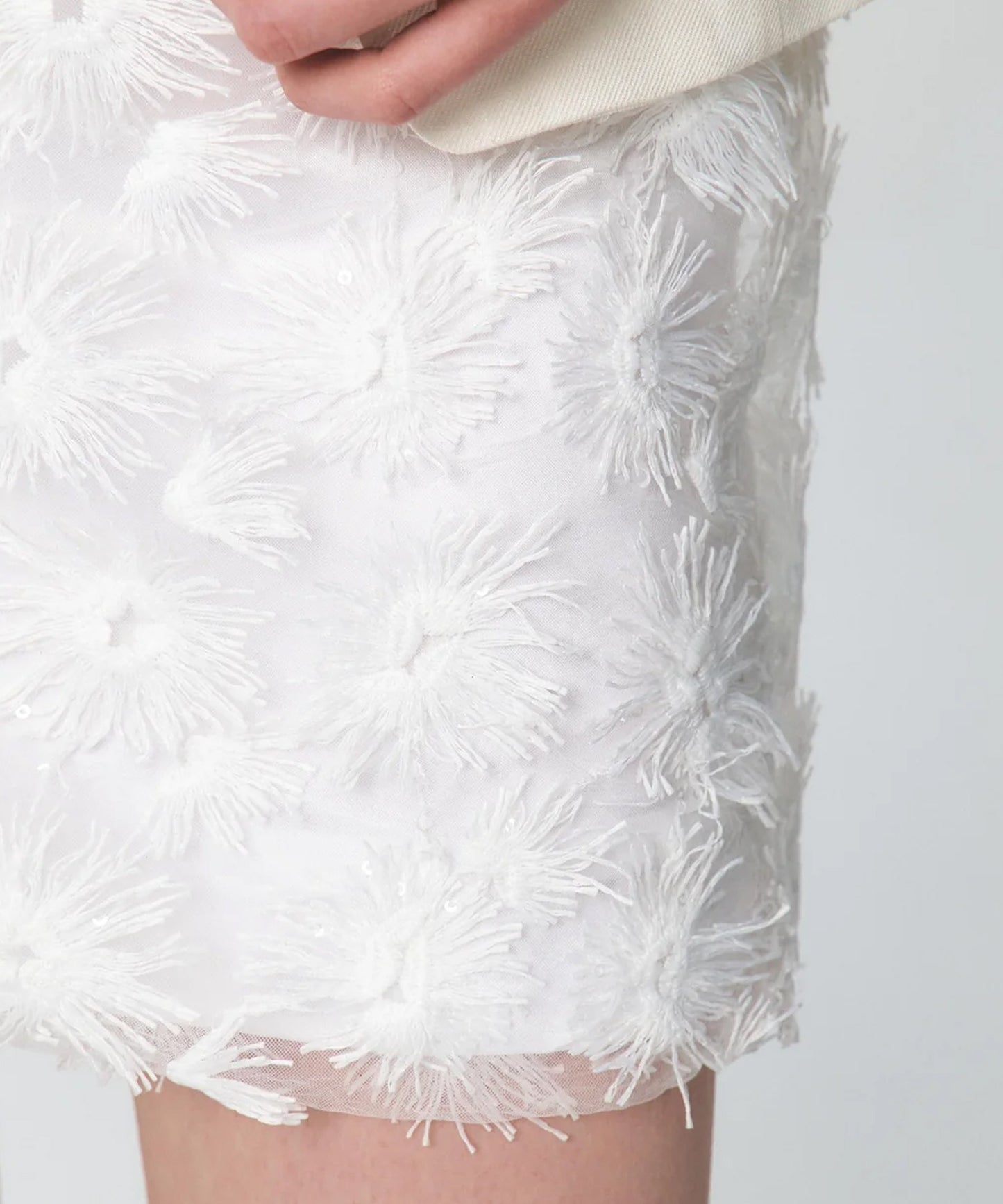 flower Lace Mini Skirt